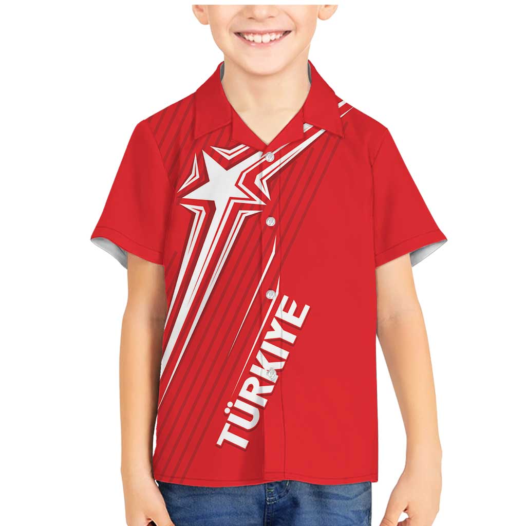 Turkiye Football 2024 Custom Family Matching Mermaid Dress and Hawaiian Shirt Crescent-Stars Basic Style LT7 - Wonder Print Shop