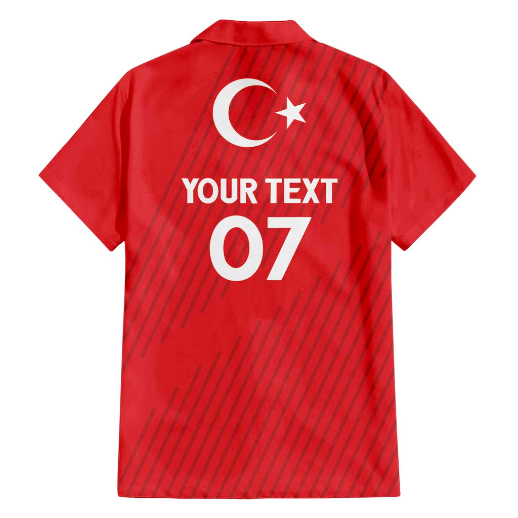 Turkiye Football 2024 Custom Family Matching Off Shoulder Maxi Dress and Hawaiian Shirt Crescent-Stars Basic Style LT7 - Wonder Print Shop