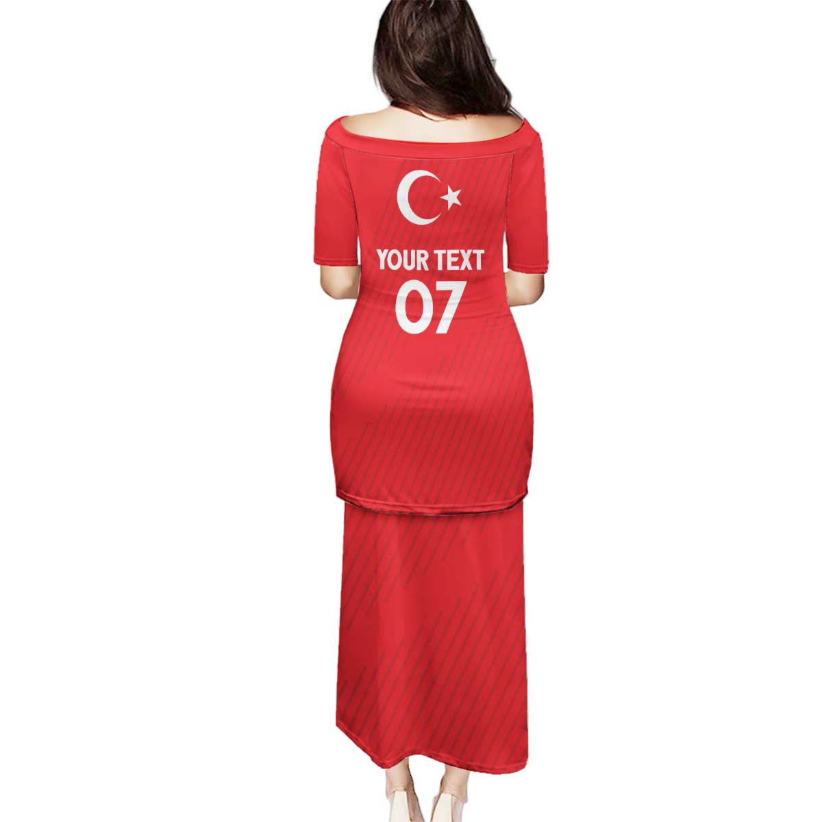 Turkiye Football 2024 Custom Family Matching Puletasi and Hawaiian Shirt Crescent-Stars Basic Style - Wonder Print Shop