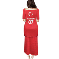 Turkiye Football 2024 Custom Family Matching Puletasi and Hawaiian Shirt Crescent-Stars Basic Style - Wonder Print Shop