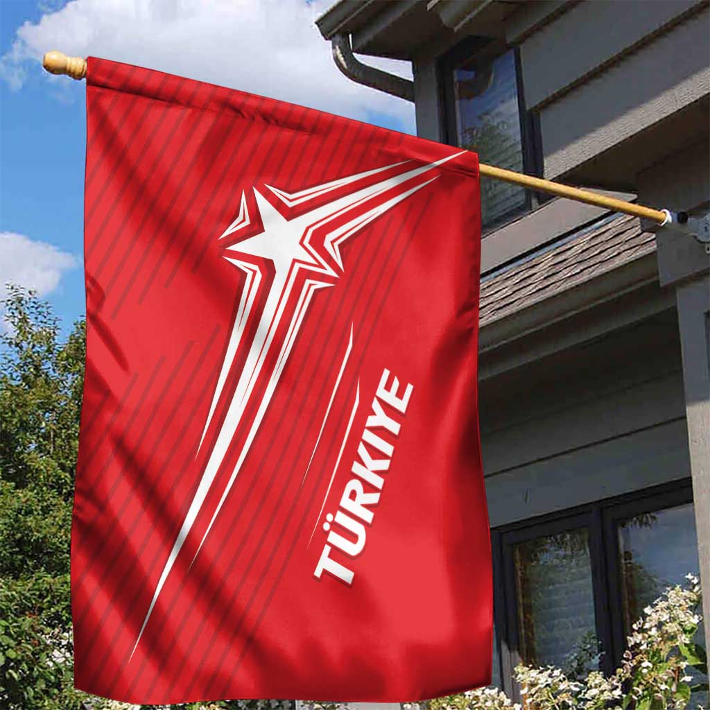 Turkiye Football 2024 Custom Garden Flag Crescent-Stars Basic Style - Wonder Print Shop