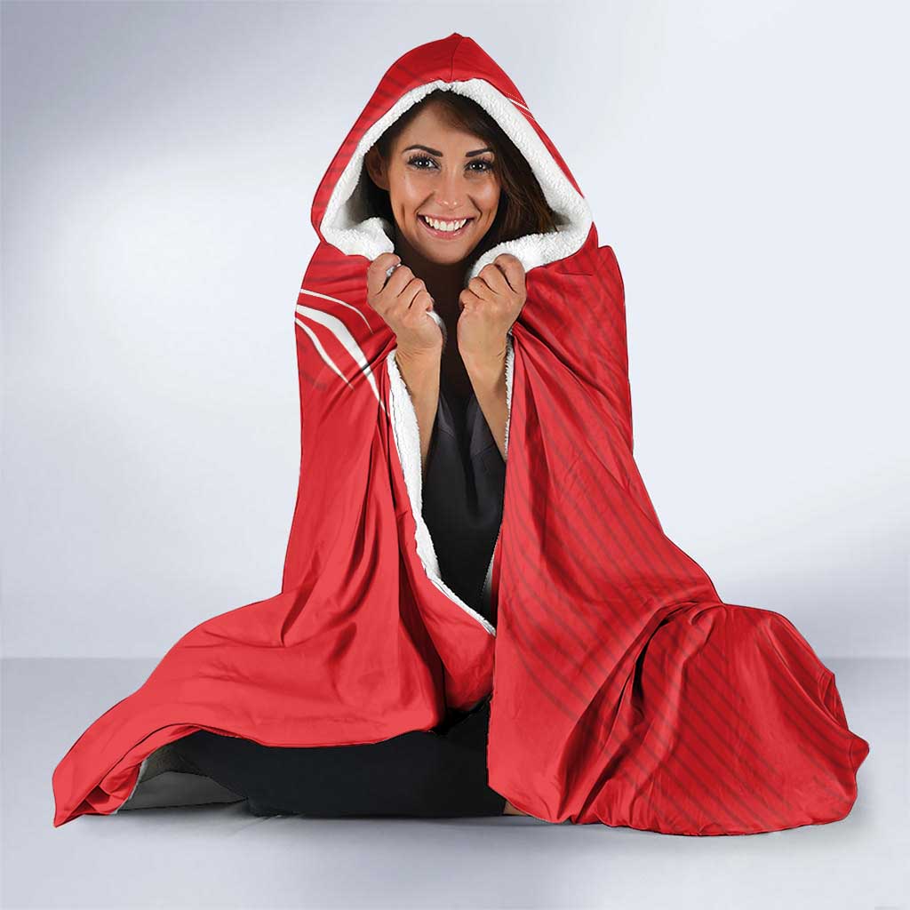 Turkiye Football 2024 Custom Hooded Blanket Crescent-Stars Basic Style