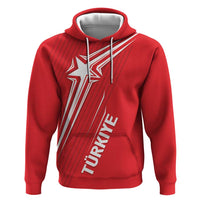 Turkiye Football 2024 Custom Hoodie Crescent-Stars Basic Style - Wonder Print Shop