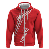 Turkiye Football 2024 Custom Hoodie Crescent-Stars Basic Style - Wonder Print Shop