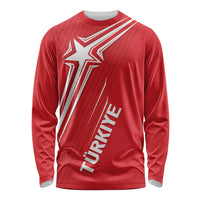 Turkiye Football 2024 Custom Long Sleeve Shirt Crescent-Stars Basic Style - Wonder Print Shop
