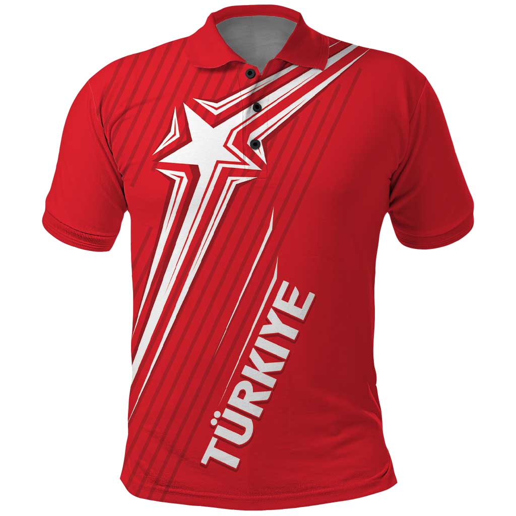 Turkiye Football 2024 Custom Polo Shirt Crescent-Stars Basic Style - Wonder Print Shop