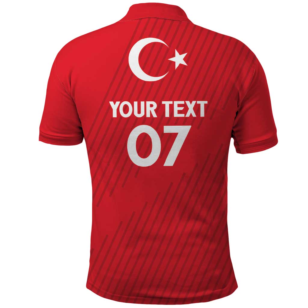 Turkiye Football 2024 Custom Polo Shirt Crescent-Stars Basic Style - Wonder Print Shop