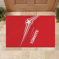Turkiye Football 2024 Custom Rubber Doormat Crescent-Stars Basic Style - Wonder Print Shop