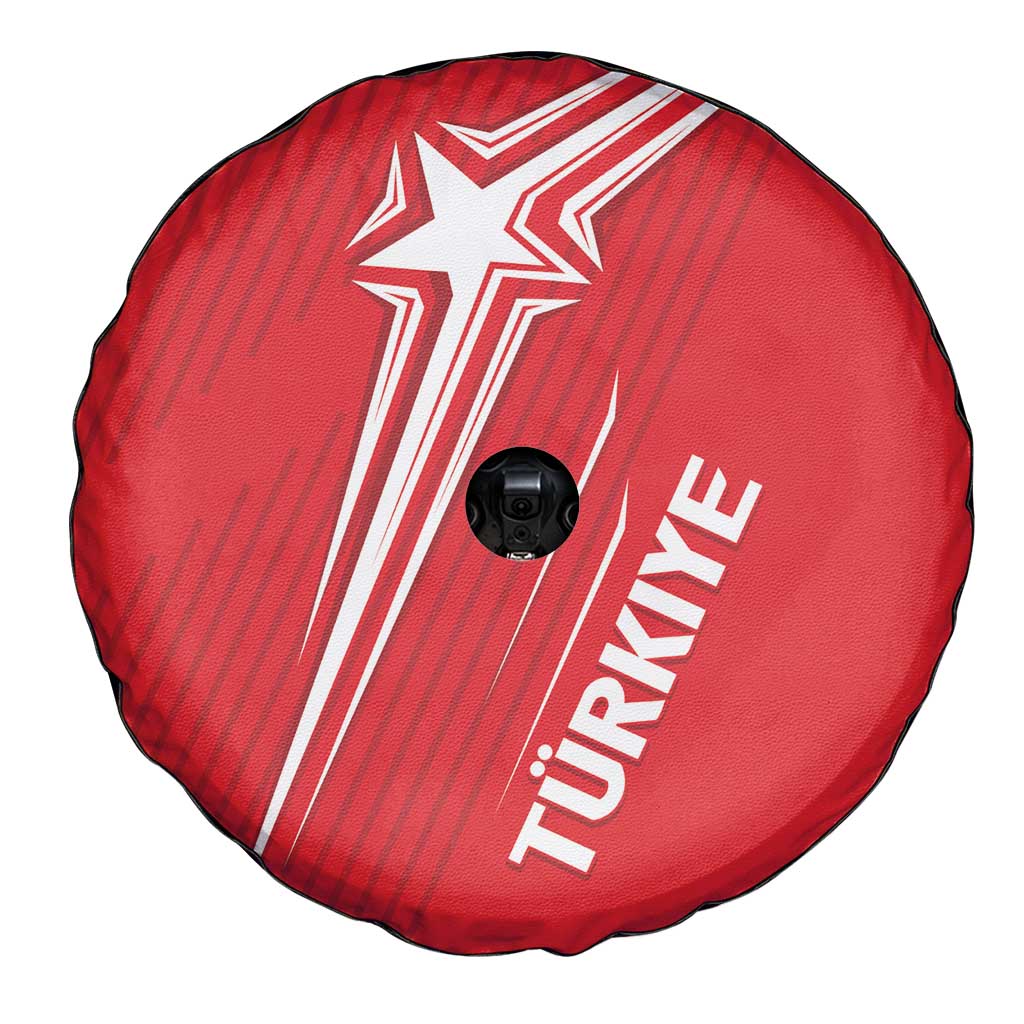 Turkiye Football 2024 Custom Spare Tire Cover Crescent-Stars Basic Style - Wonder Print Shop