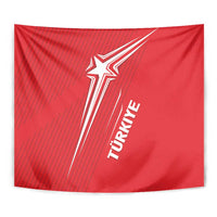 Turkiye Football 2024 Custom Tapestry Crescent-Stars Basic Style - Wonder Print Shop