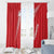 Turkiye Football 2024 Custom Window Curtain Crescent-Stars Basic Style - Wonder Print Shop