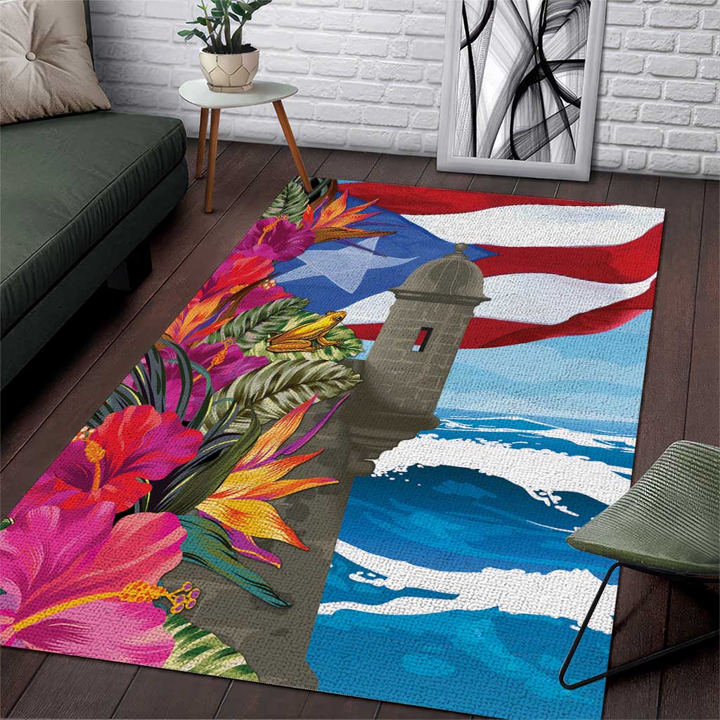 Puerto Rico El Morro Area Rug Boriken Seascape - Wonder Print Shop