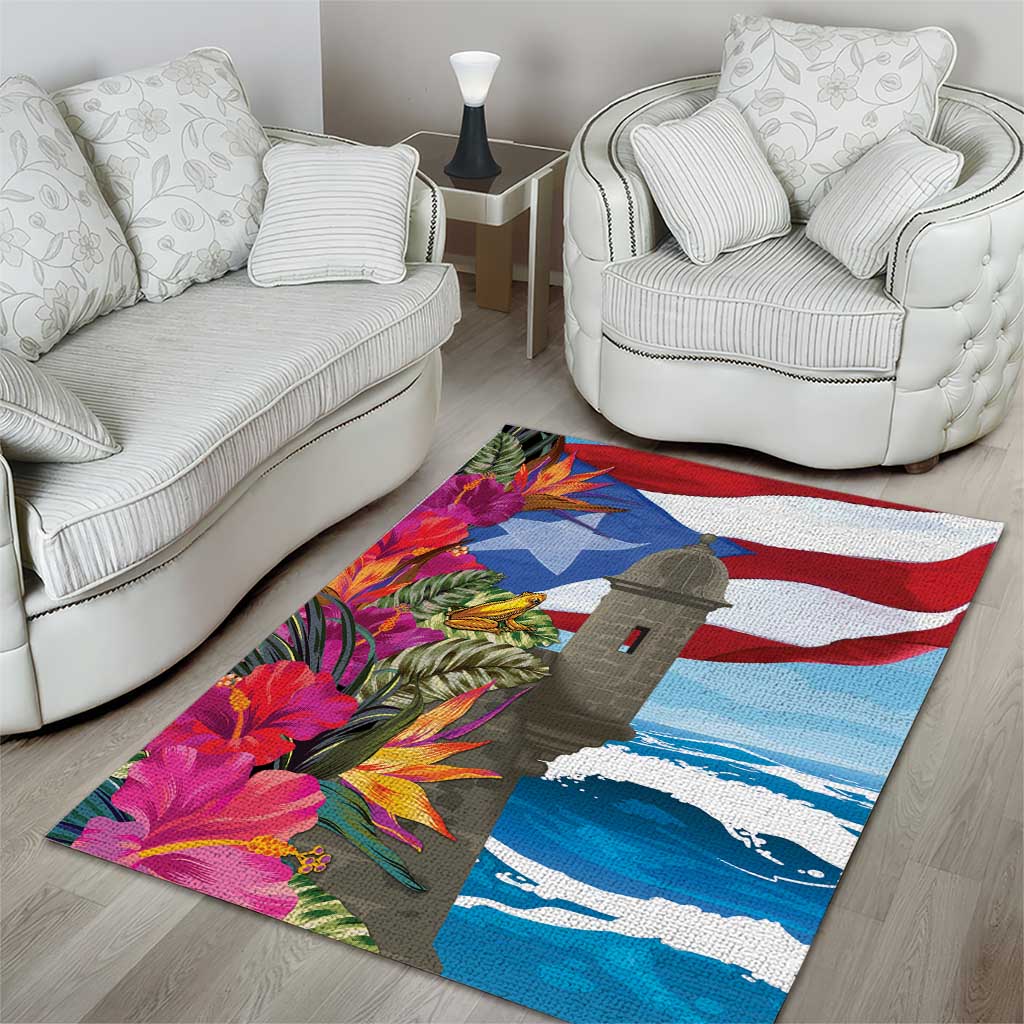 Puerto Rico El Morro Area Rug Boriken Seascape - Wonder Print Shop