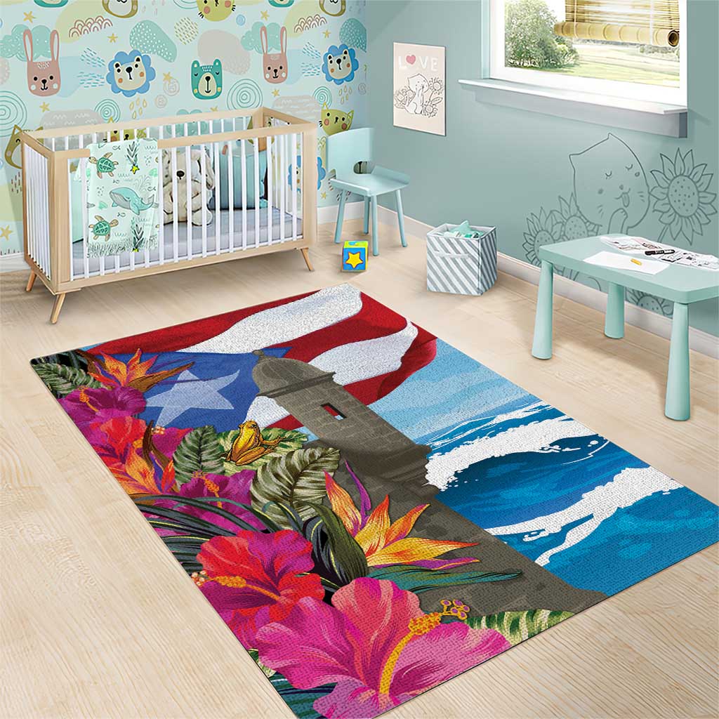 Puerto Rico El Morro Area Rug Boriken Seascape - Wonder Print Shop