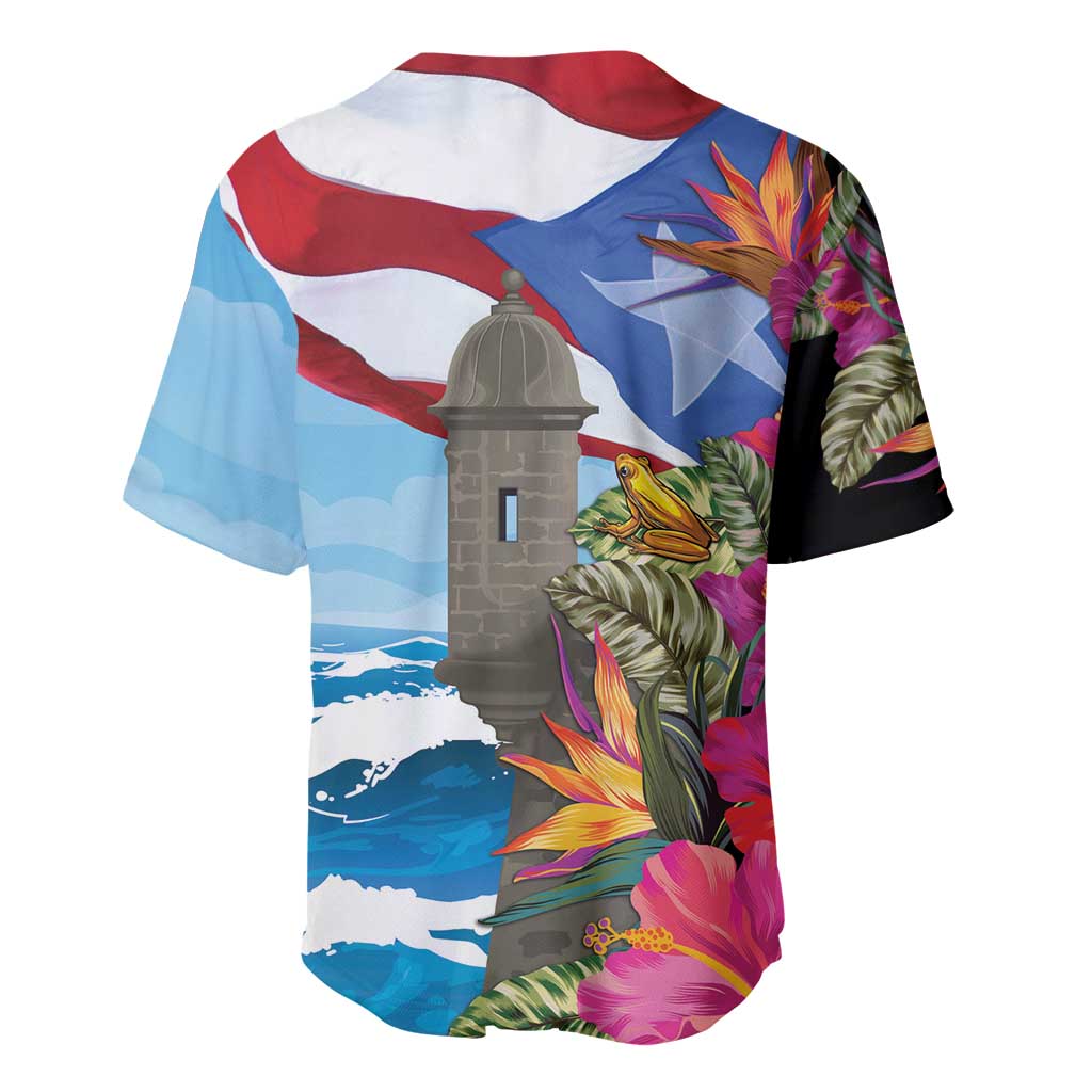 Puerto Rico El Morro Baseball Jersey Boriken Seascape - Wonder Print Shop
