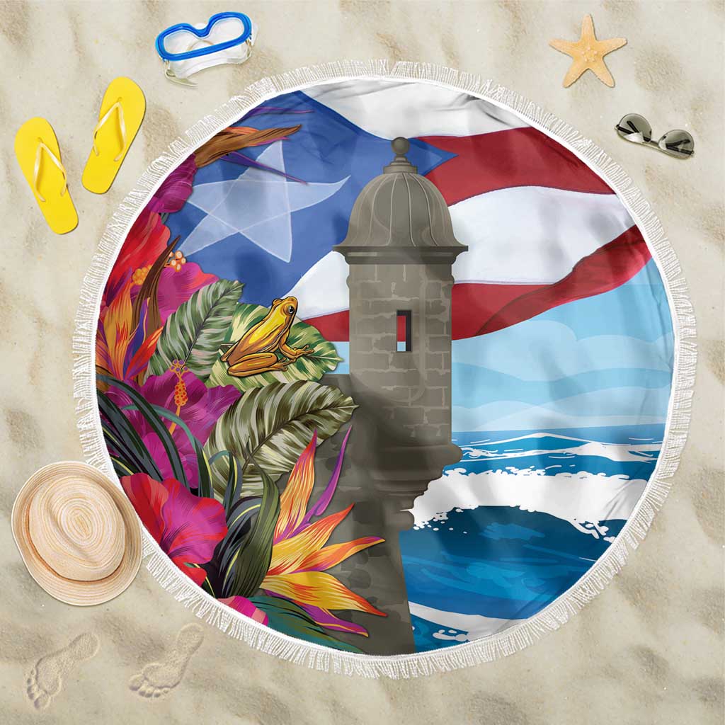 Puerto Rico El Morro Beach Blanket Boriken Seascape - Wonder Print Shop