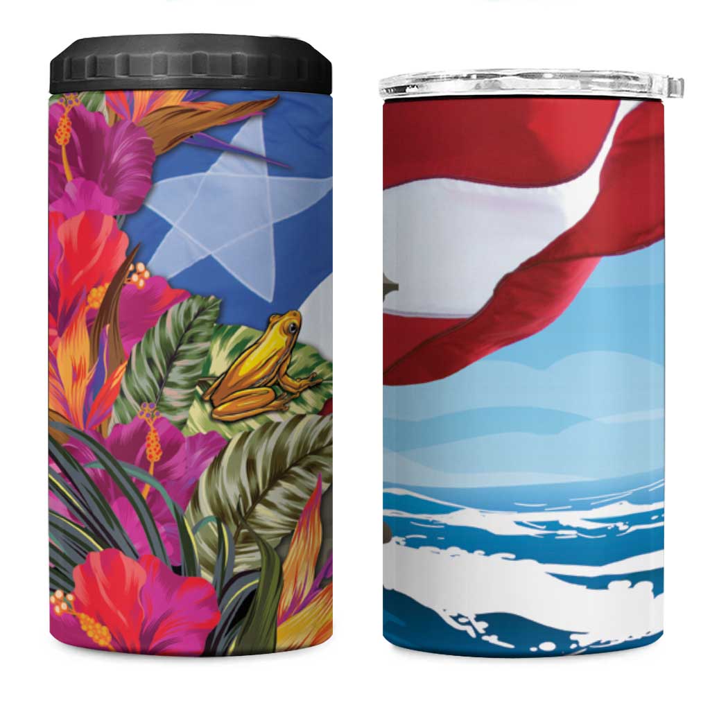 Puerto Rico El Morro 4 in 1 Can Cooler Tumbler Boriken Seascape - Wonder Print Shop