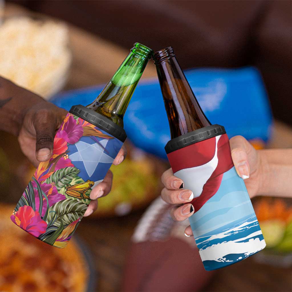 Puerto Rico El Morro 4 in 1 Can Cooler Tumbler Boriken Seascape - Wonder Print Shop