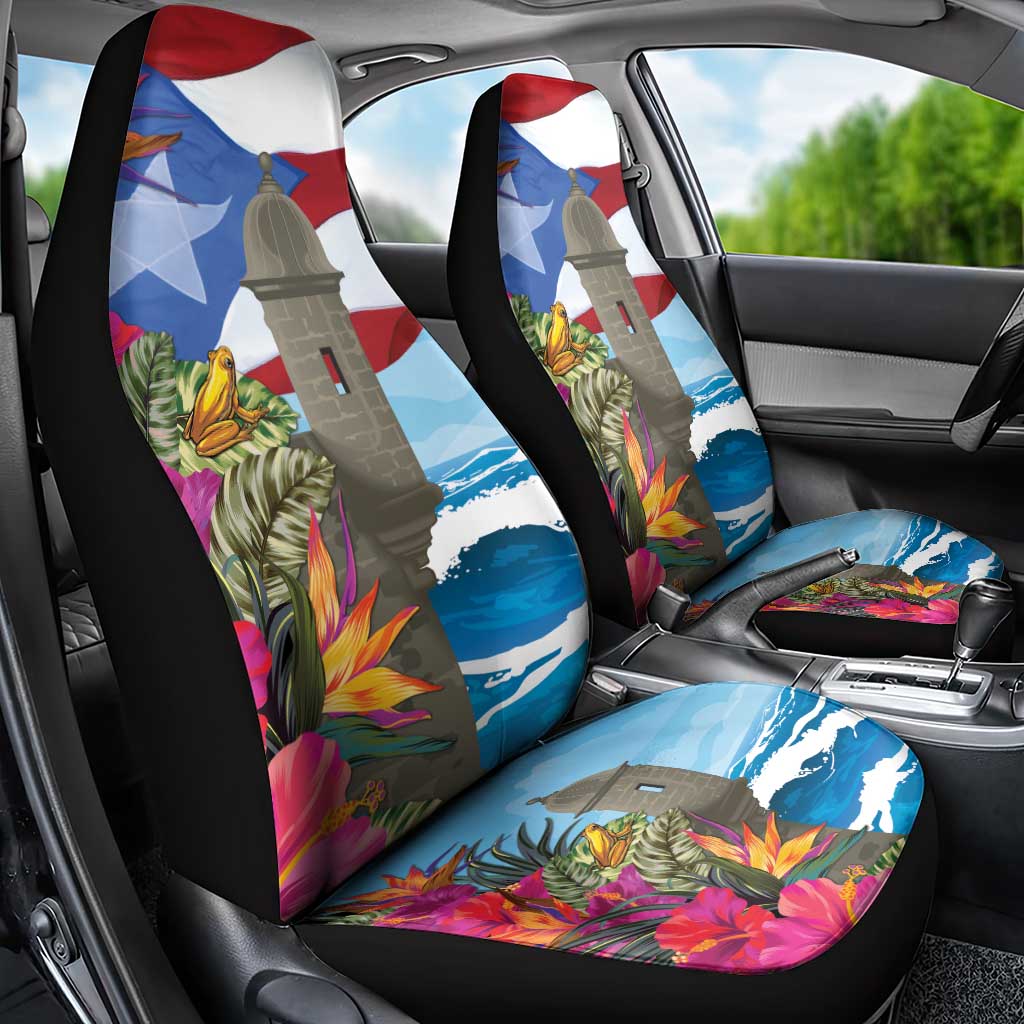 Puerto Rico El Morro Car Seat Cover Boriken Seascape - Wonder Print Shop