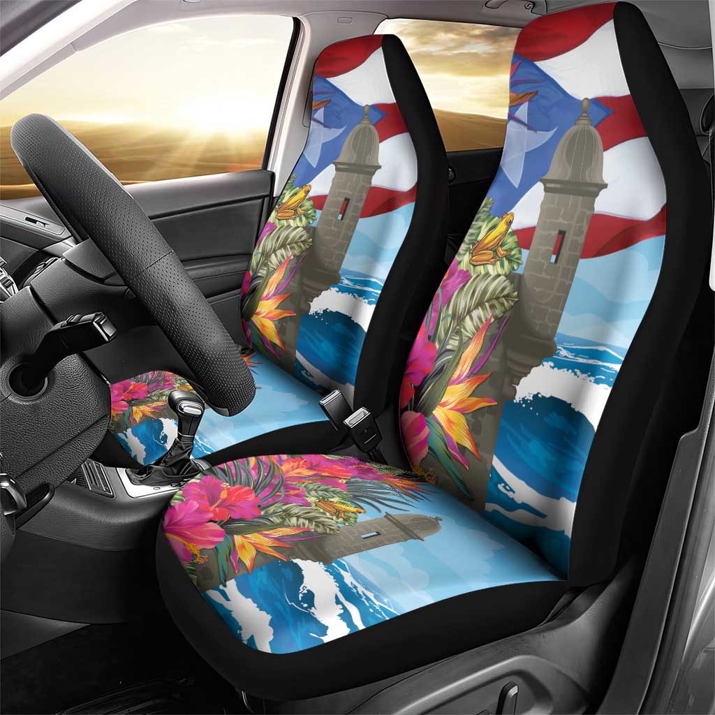 Puerto Rico El Morro Car Seat Cover Boriken Seascape - Wonder Print Shop