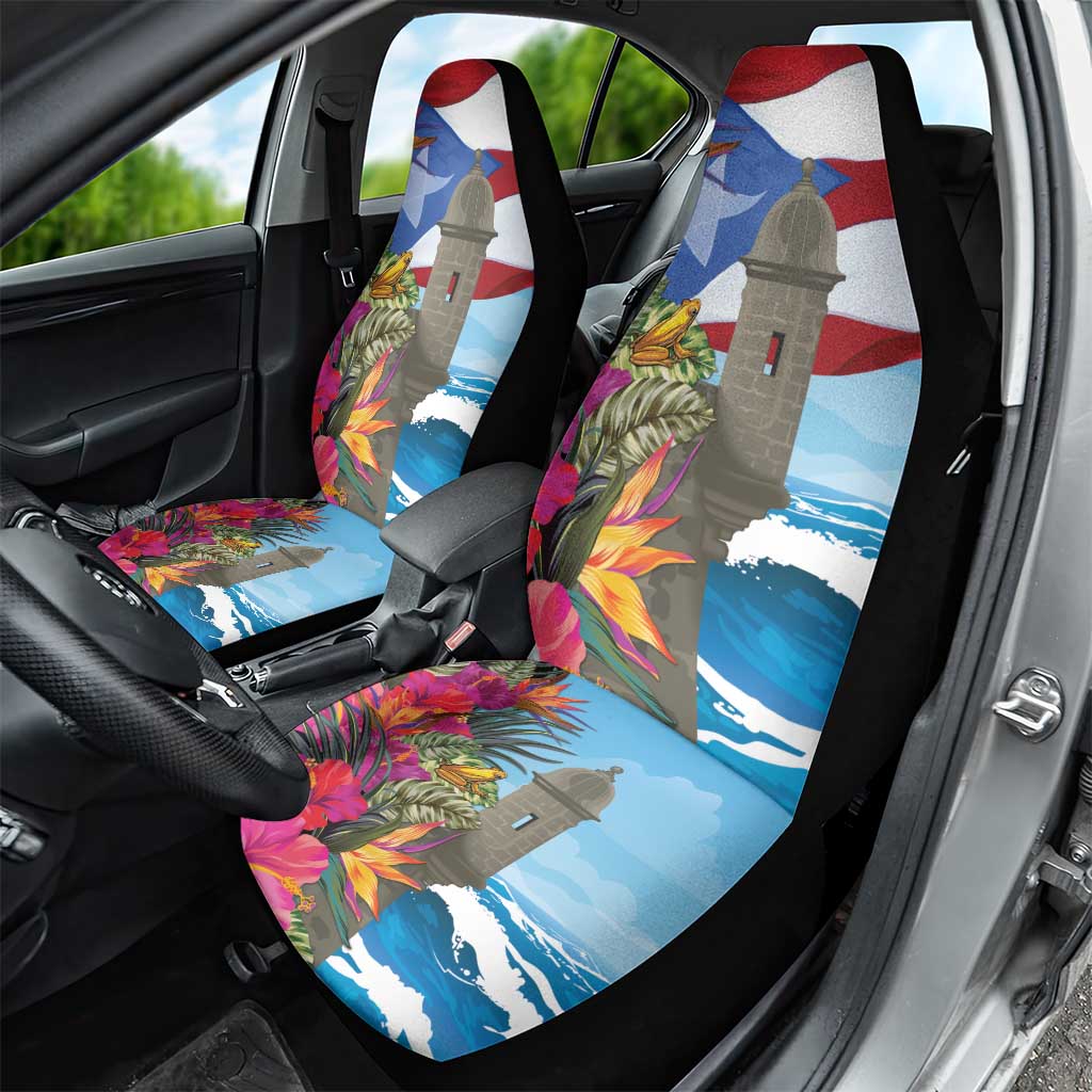 Puerto Rico El Morro Car Seat Cover Boriken Seascape - Wonder Print Shop