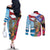 Puerto Rico El Morro Couples Matching Off The Shoulder Long Sleeve Dress and Long Sleeve Button Shirt Boriken Seascape - Wonder Print Shop