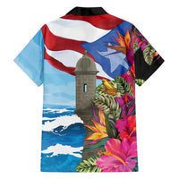 Puerto Rico El Morro Family Matching Long Sleeve Bodycon Dress and Hawaiian Shirt Boriken Seascape - Wonder Print Shop