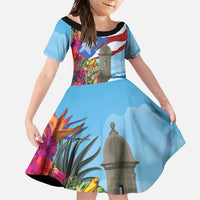 Puerto Rico El Morro Family Matching Off Shoulder Maxi Dress and Hawaiian Shirt Boriken Seascape - Wonder Print Shop