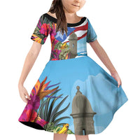 Puerto Rico El Morro Family Matching Off Shoulder Short Dress and Hawaiian Shirt Boriken Seascape - Wonder Print Shop