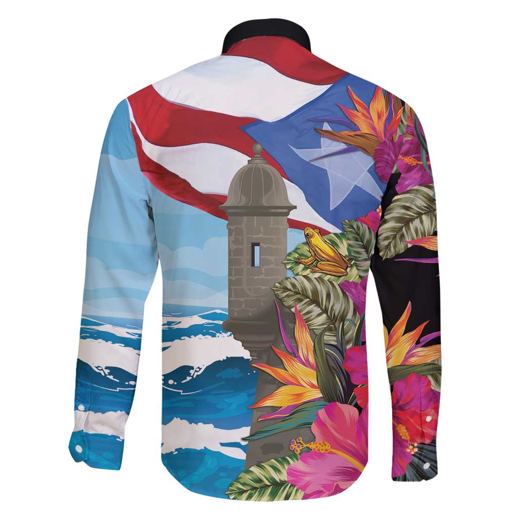 Puerto Rico El Morro Family Matching Off Shoulder Short Dress and Hawaiian Shirt Boriken Seascape - Wonder Print Shop