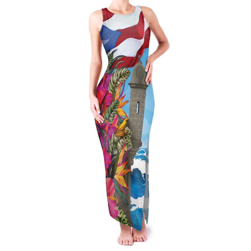 Puerto Rico El Morro Family Matching Tank Maxi Dress and Hawaiian Shirt Boriken Seascape - Wonder Print Shop