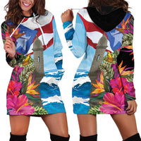 Puerto Rico El Morro Hoodie Dress Boriken Seascape - Wonder Print Shop