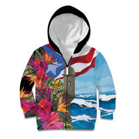 Puerto Rico El Morro Kid Hoodie Boriken Seascape - Wonder Print Shop