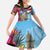 Puerto Rico El Morro Kid Short Sleeve Dress Boriken Seascape - Wonder Print Shop