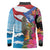 Puerto Rico El Morro Long Sleeve Polo Shirt Boriken Seascape - Wonder Print Shop