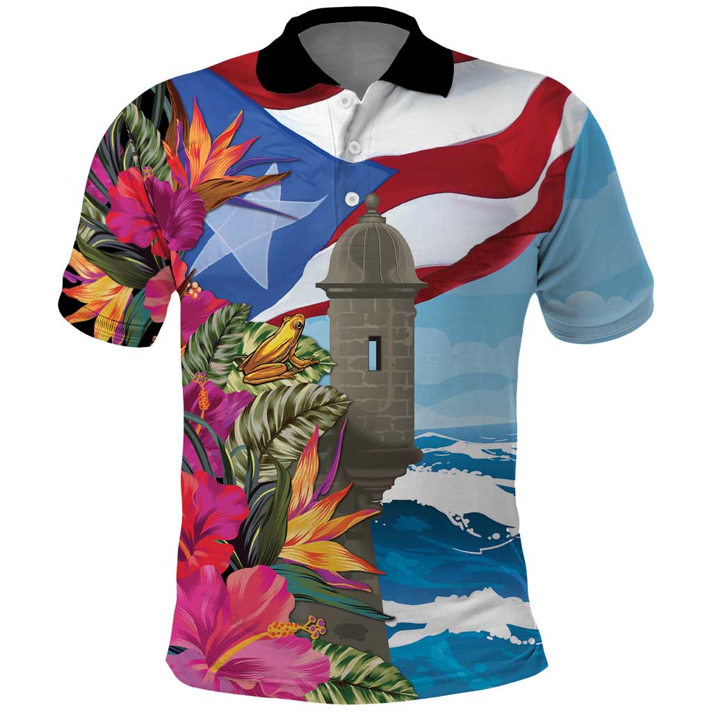 Puerto Rico El Morro Polo Shirt Boriken Seascape - Wonder Print Shop