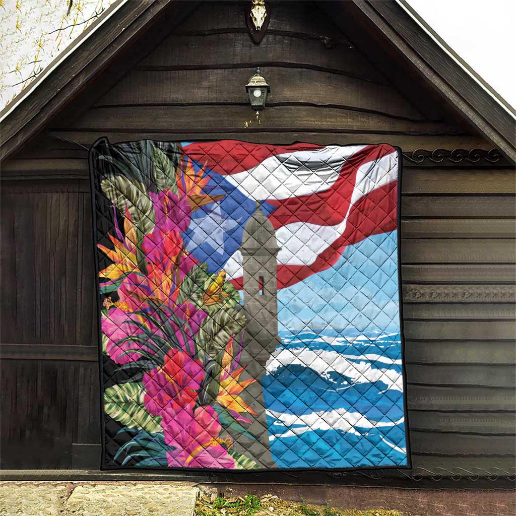 Puerto Rico El Morro Quilt Boriken Seascape - Wonder Print Shop