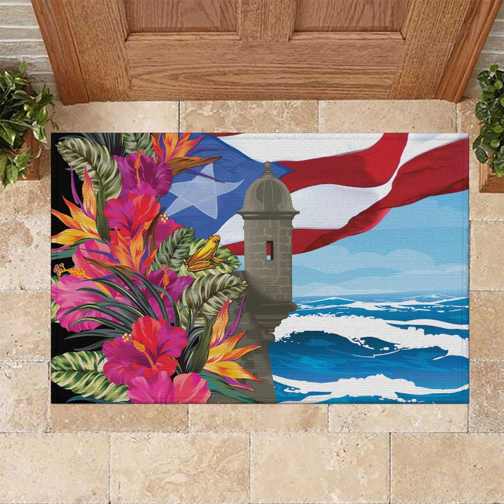 Puerto Rico El Morro Rubber Doormat Boriken Seascape - Wonder Print Shop