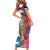 Puerto Rico El Morro Short Sleeve Bodycon Dress Boriken Seascape - Wonder Print Shop