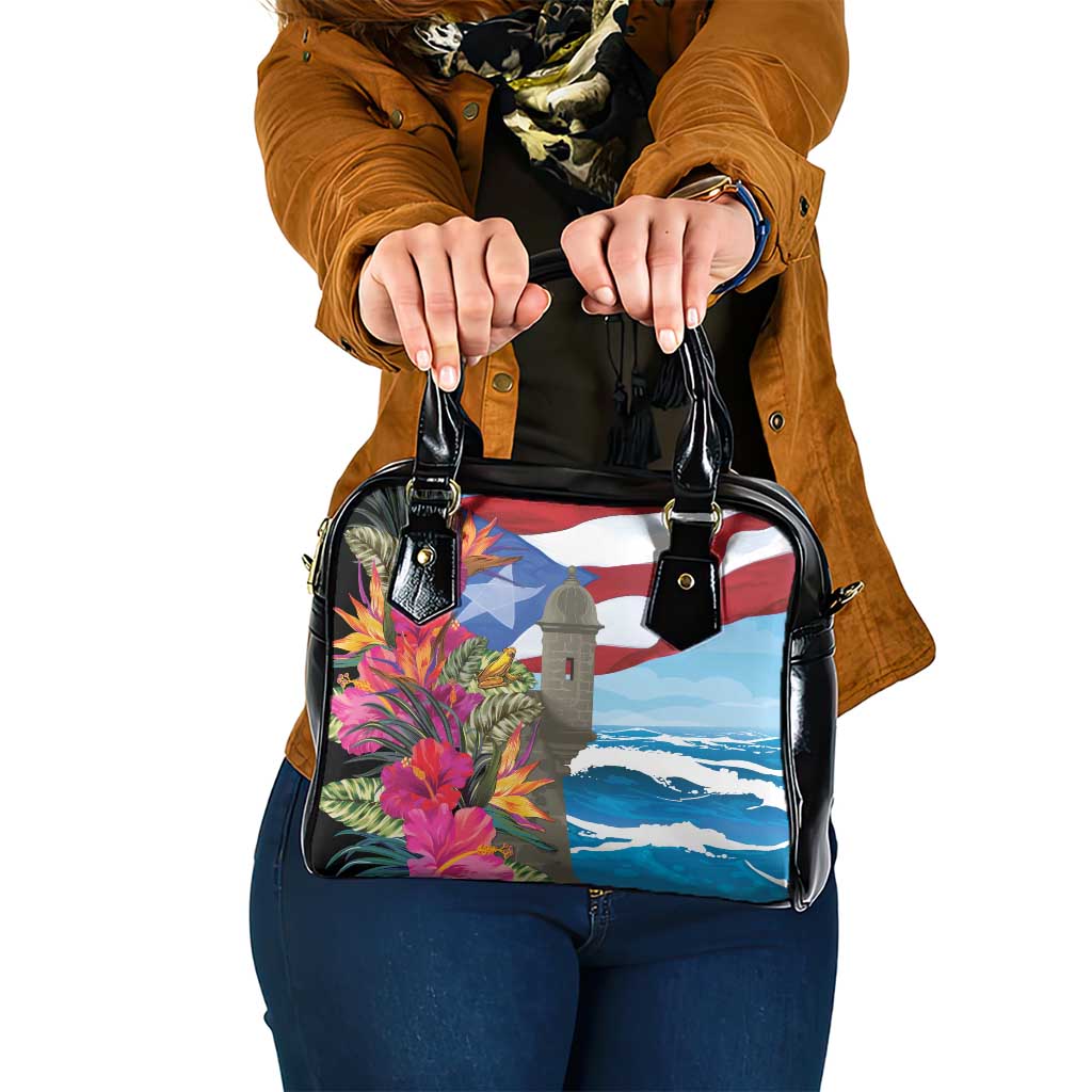 Puerto Rico El Morro Shoulder Handbag Boriken Seascape - Wonder Print Shop