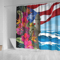 Puerto Rico El Morro Shower Curtain Boriken Seascape - Wonder Print Shop