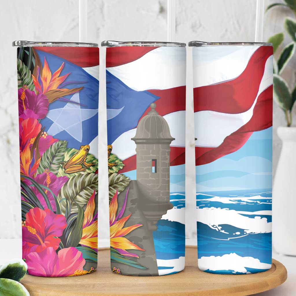 Puerto Rico El Morro Skinny Tumbler Boriken Seascape - Wonder Print Shop