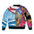 Puerto Rico El Morro Sleeve Zip Bomber Jacket Boriken Seascape - Wonder Print Shop
