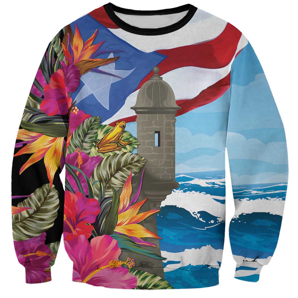 Puerto Rico El Morro Sweatshirt Boriken Seascape - Wonder Print Shop