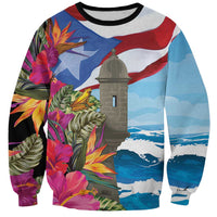 Puerto Rico El Morro Sweatshirt Boriken Seascape - Wonder Print Shop