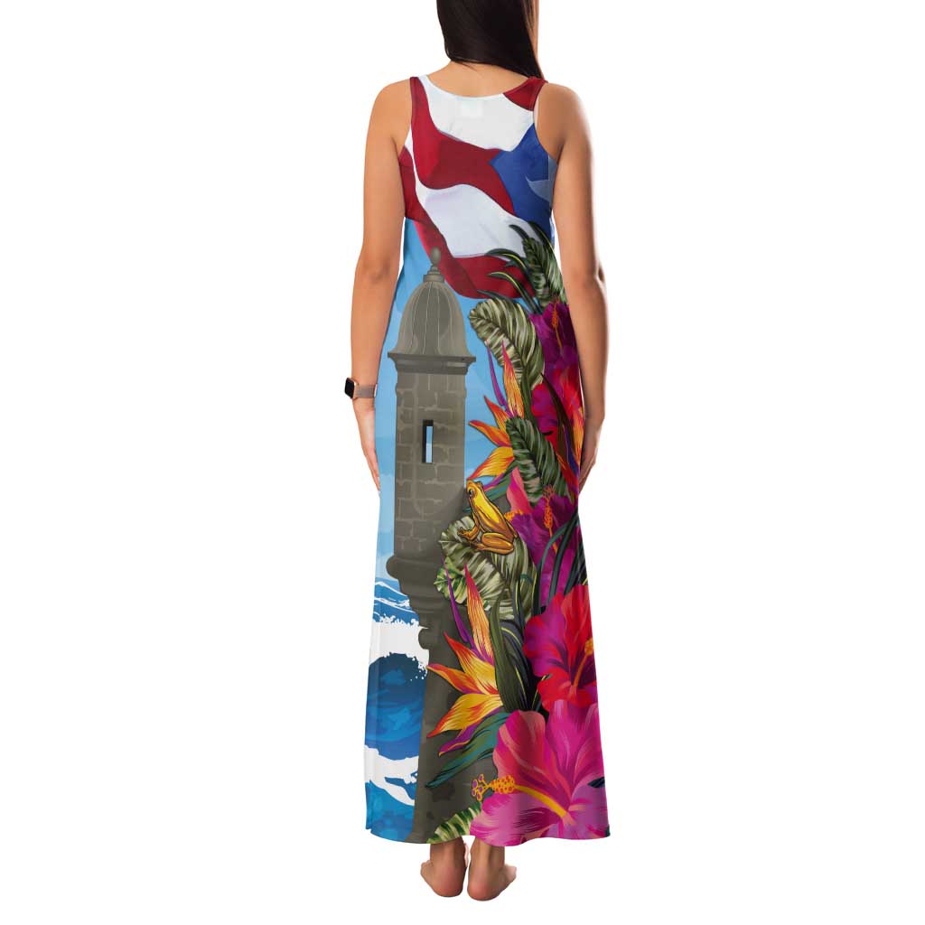 Puerto Rico El Morro Tank Maxi Dress Boriken Seascape - Wonder Print Shop