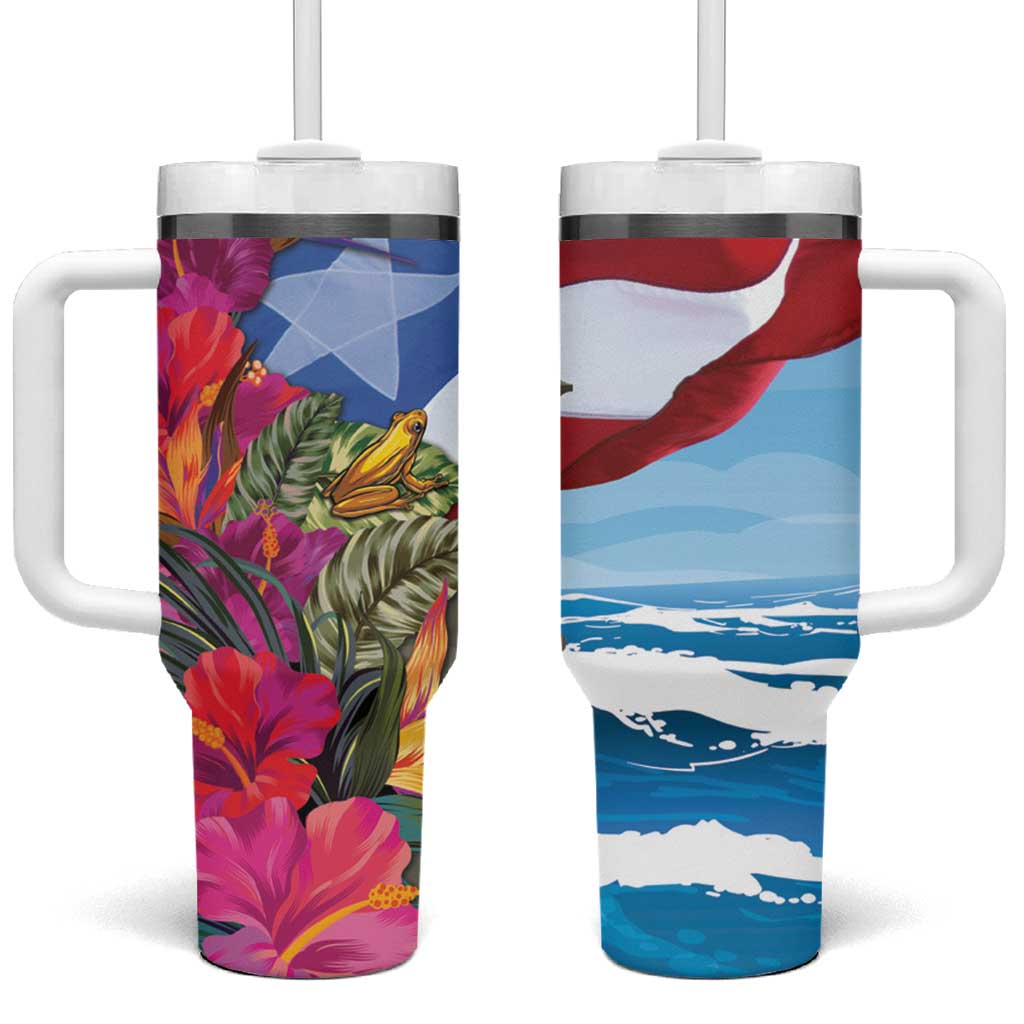 Puerto Rico El Morro Tumbler With Handle Boriken Seascape - Wonder Print Shop