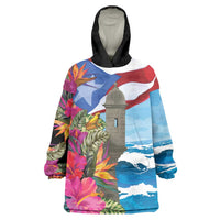 Puerto Rico El Morro Wearable Blanket Hoodie Boriken Seascape - Wonder Print Shop