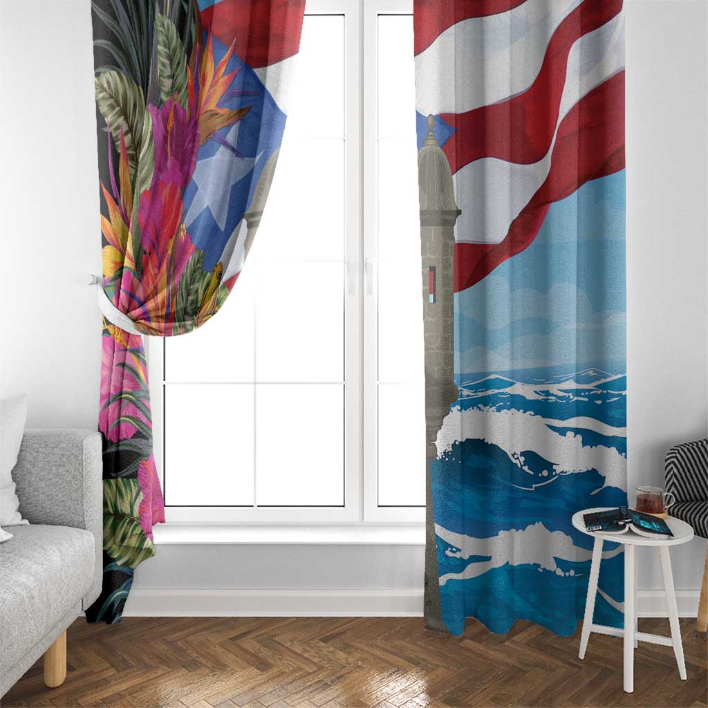 Puerto Rico El Morro Window Curtain Boriken Seascape - Wonder Print Shop