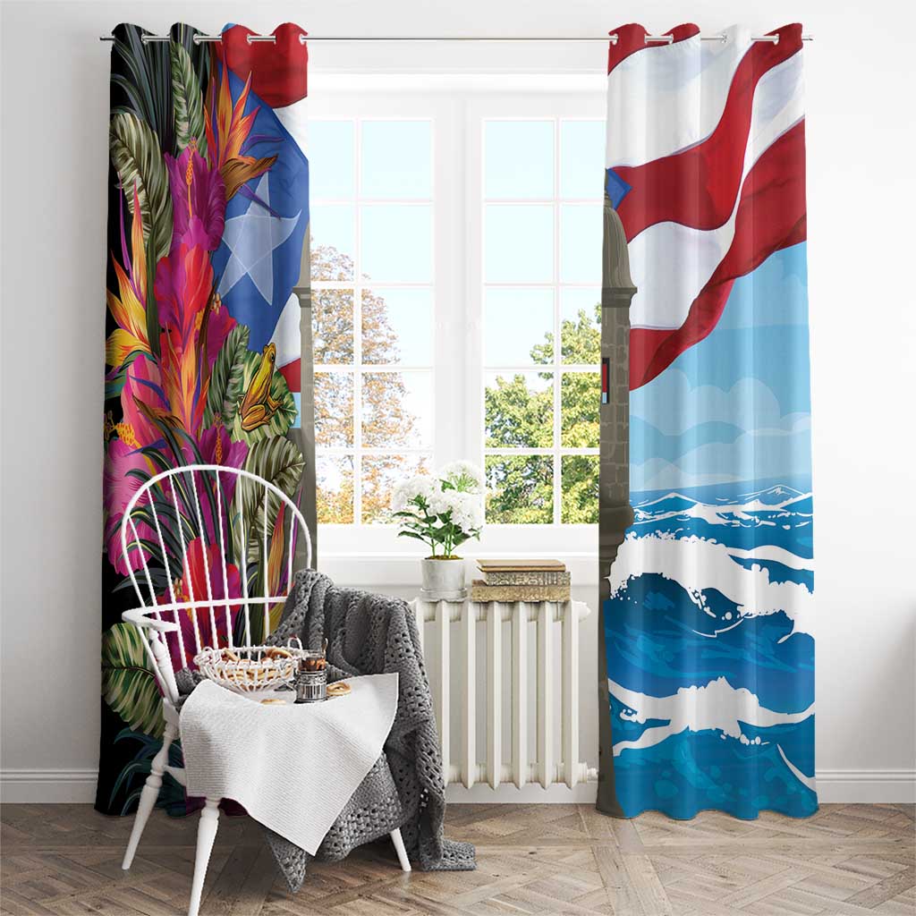Puerto Rico El Morro Window Curtain Boriken Seascape - Wonder Print Shop